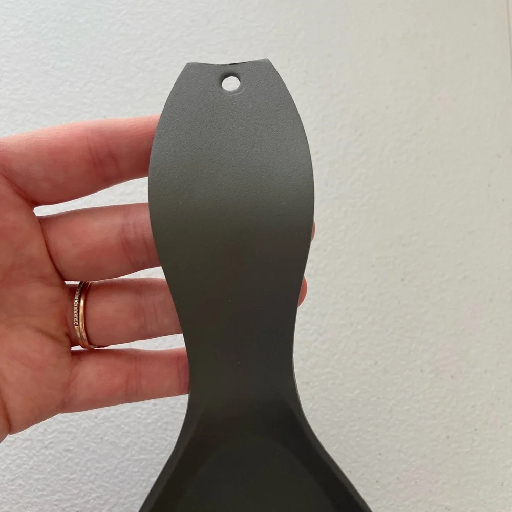 OGGI Corporation heavy duty metal dark gray‎ coated kitchen cooking spoon rest